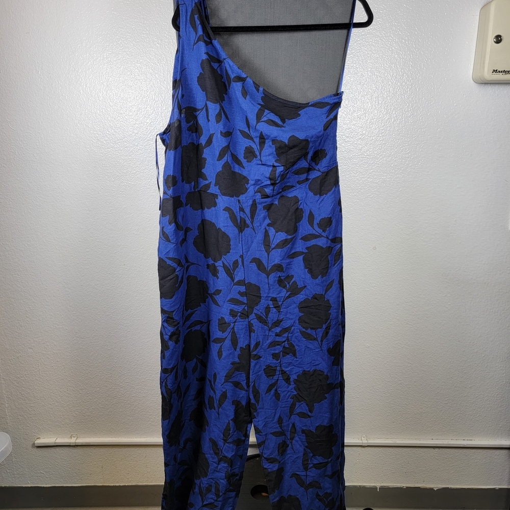 Kate Spade New York x Target Women's Floral Jumpsuit Navy/Black Women's Sz 16